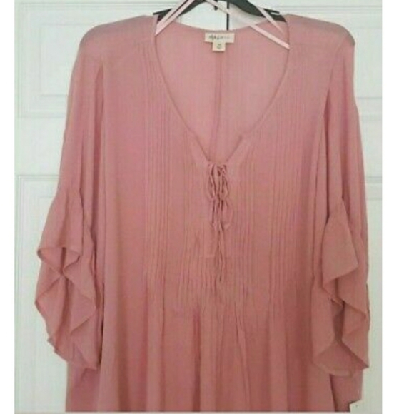 NWT STYLE & Co. Plus Size Boho Peasant Summer Top - Picture 5 of 10